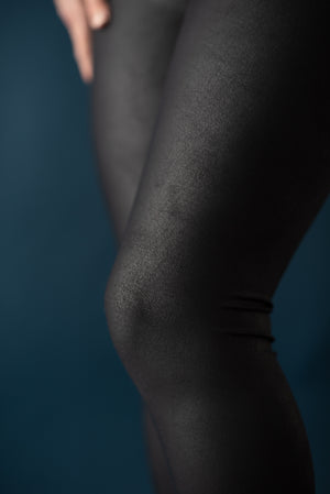 Textured Leather Leggings
