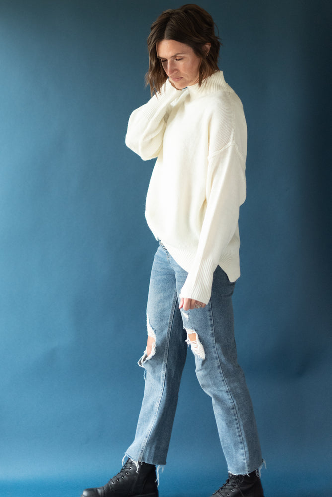 Elise Dolman Sweater - Cream