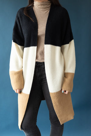 
                
                    Load image into Gallery viewer, Trey Colorblock Cardigan - SMALL &amp;amp; LARGE
                
            