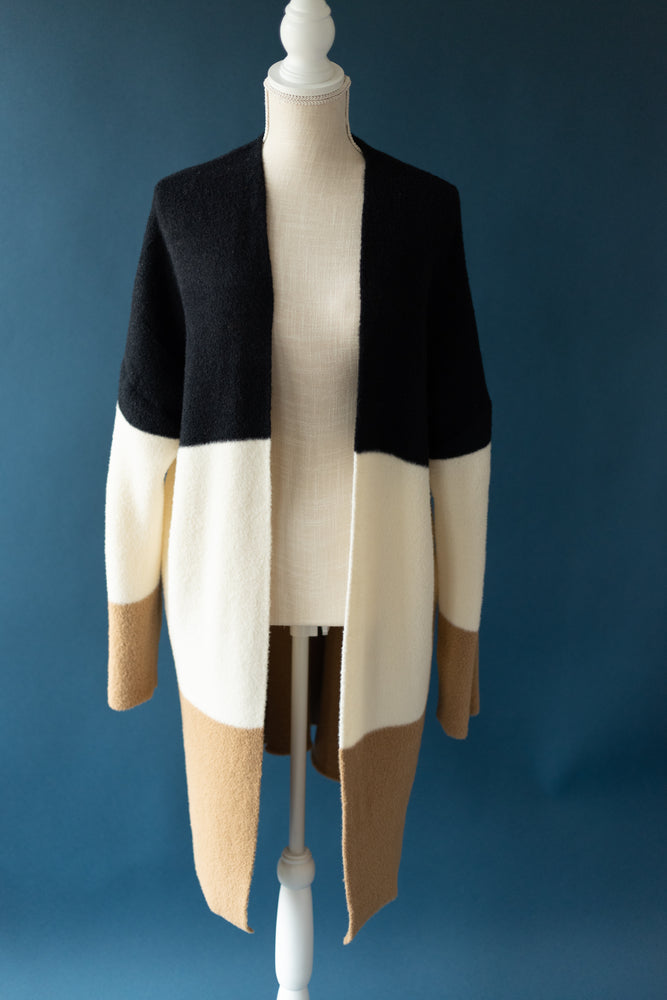 
                
                    Load image into Gallery viewer, Trey Colorblock Cardigan - SMALL &amp;amp; LARGE
                
            