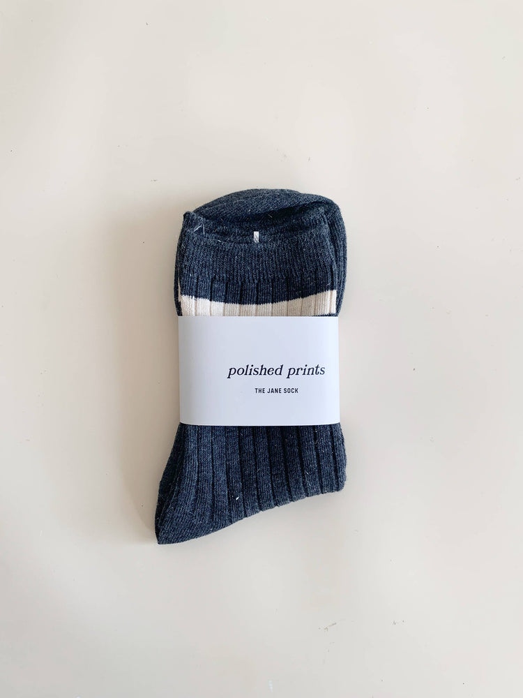The Jane Sock - Navy