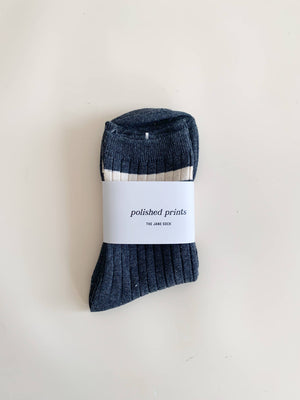 
                
                    Load image into Gallery viewer, The Jane Sock - Navy
                
            