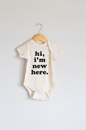 Hi, I'm New Here Onesie