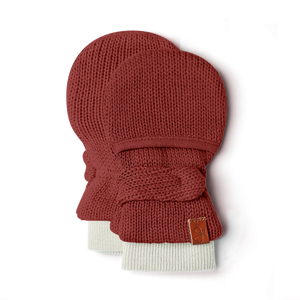 Knit Stay-On Mitts - Hot Cocoa