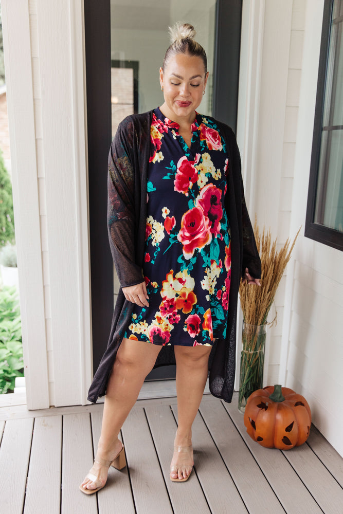 
                
                    Load image into Gallery viewer, Moonlit Garden Floral Midi Dress
                
            
