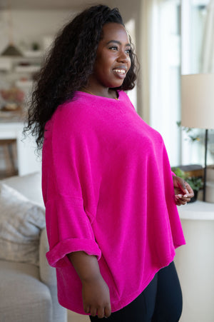 
                
                    Load image into Gallery viewer, Pink Thoughts Chenille Blouse
                
            