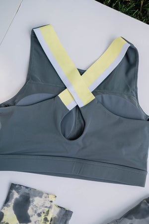 Overlay Striped Bra
