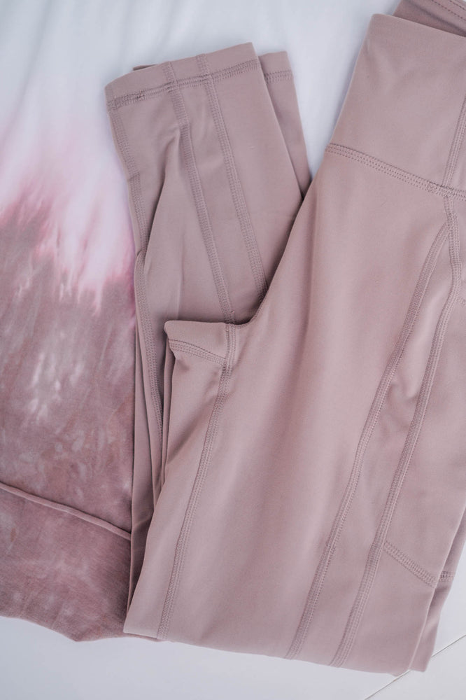 Essential Pocket Highwaist Leggings - Mauve