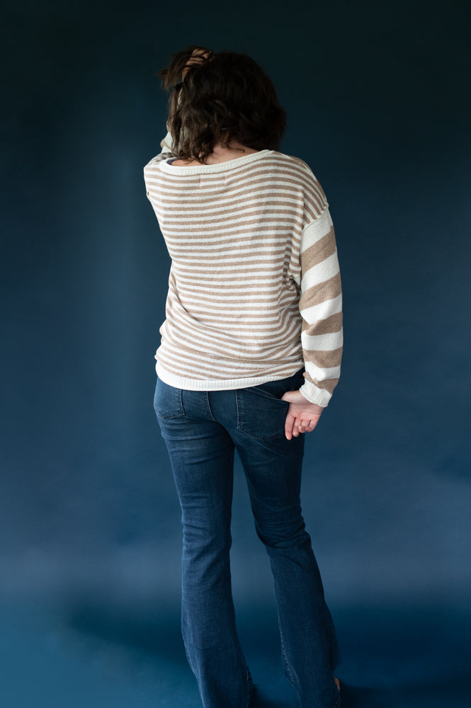 
                
                    Load image into Gallery viewer, Camille Striped Sweater
                
            
