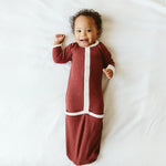 Thermal Viscose Organic Gown - Cocoa + Cream
