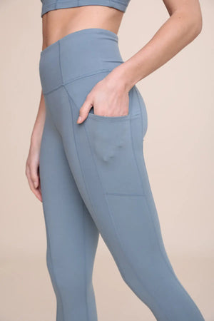 Essential Pocket Highwaist Leggings - Blue