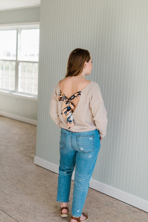 Kourt Tie Back Sweater
