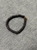 All Black Little Gold Bracelet