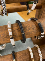 All Black Little Gold Bracelet