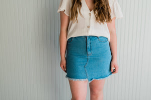 Jordan Denim Mini Skirt - Small